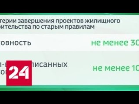 Через два месяца начнет действовать новая схема долевого строительства - Россия 24 - (видео)