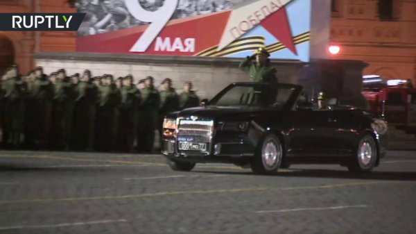 На Красной площади прошла вторая ночная репетиция парада Победы - (видео)