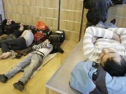 В московских аэропортах отменили запрет лежать на полу и ездить на животных - «Общество»