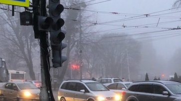 В Калининграде туман и проблемы со светофорами
