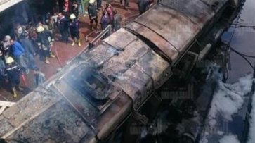 В пожаре на вокзале Каира погибли десятки людей