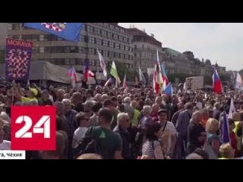 Евроскептики в Праге протестовали против мигрантов - Россия 24 - (видео)