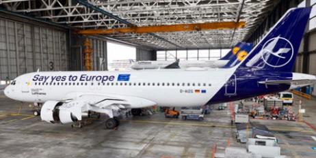 Lufthansa на своих самолетах призывает европейцев прийти на выборы в Европарламент - «Автоновости»