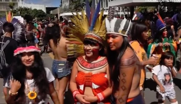 Индейцы Бразилии вышли на улицы, протестуя против действий правительства - «Новости Дня»