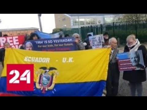 Сторонники Ассанжа устроили митинг в Лондоне - Россия 24 - (видео)