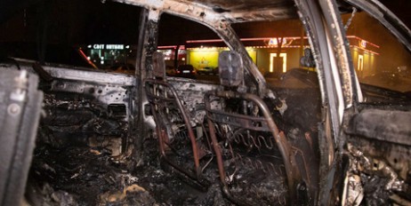 В Киеве ночью столкнулись и сгорели две иномарки - «Общество»