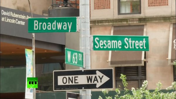 В Нью-Йорке появилась улица Сезам - (видео)