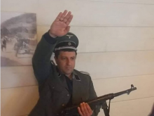 Мэр украинского города «зиговал» в нацистской форме со «шмайсером» - «Военное обозрение»