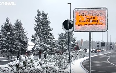 В Германии выпал снег и ожидаются заморозки - (видео)