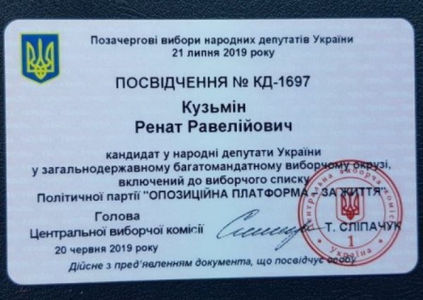 ЦИК зарегистрировал Кузьмина кандидатом. У Луценко и порохоботов истерика - «Военное обозрение»