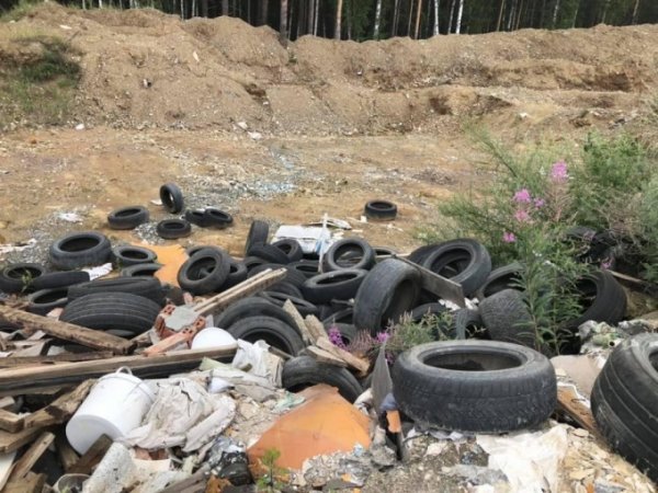 В Екатеринбурге нашли незаконную свалку промышленного мусора