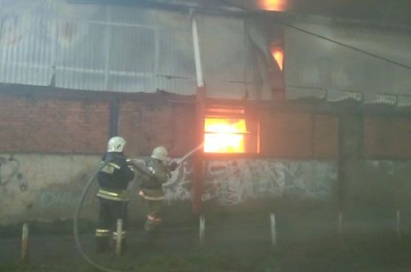 В Краснодаре тушат пожар на складе площадью 800 кв. м - «Происшествия»