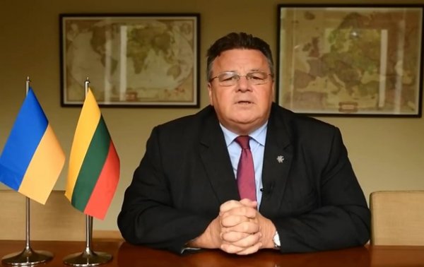 Глава МИД Литвы записал видеообращение на украинском языке - (видео)