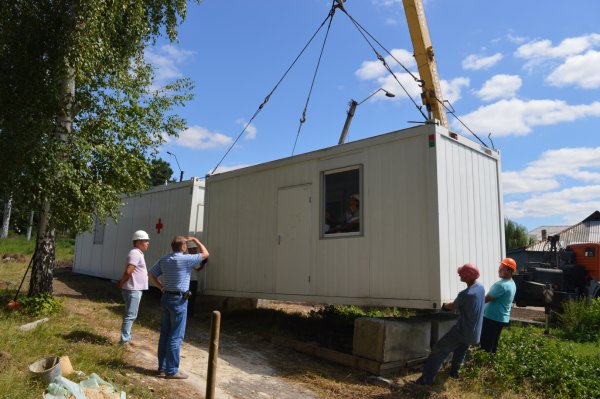 Модульный пункт медпомощи откроется в селе вблизи Саур-Могилы вместо разрушенного боями в 2014 году