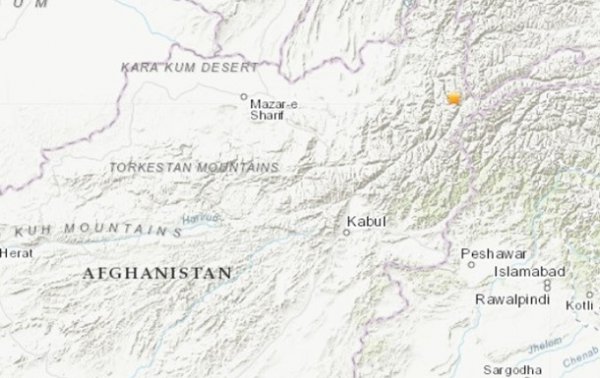 В Афганистане произошло сильное землетрясение