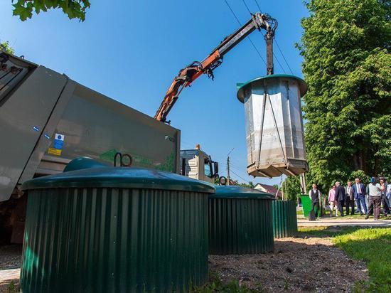 Заглубленные контейнеры для мусора устанавливают в Калуге