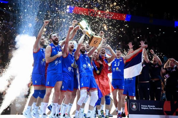 Мужская сборная Сербии по волейболу стала чемпионом Европы - «Спорт»