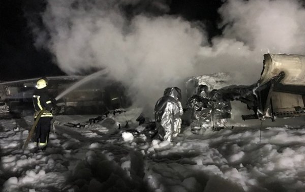 Пожар автоцистерн в Киеве ликвидирован