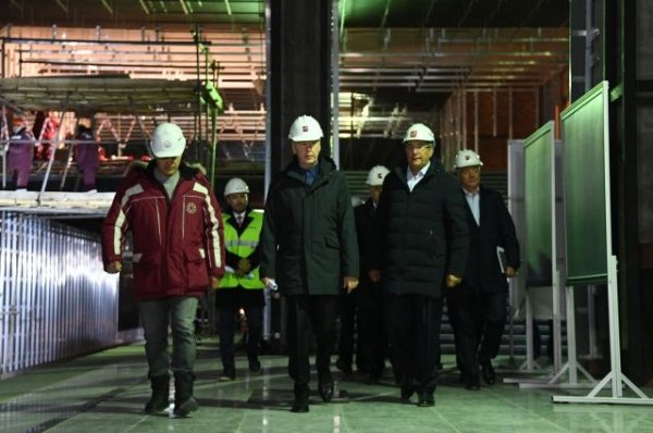 Собянин осмотрел ход строительства станции метро «Лефортово» | Москва - «Политика»