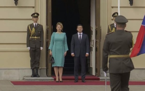 Зеленский проводит встречу с президентом Словакии - (видео)