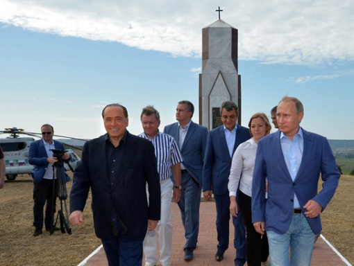 Путин и Берлускони навестили крымчан . - «Политика Крыма»