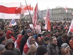 Белорусские националисты выступили в Минске против "русского фашизма" - «Происшествия»