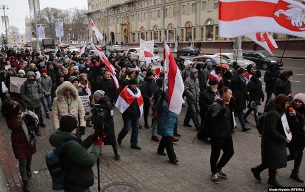В Минске проходят протесты против интеграции с РФ