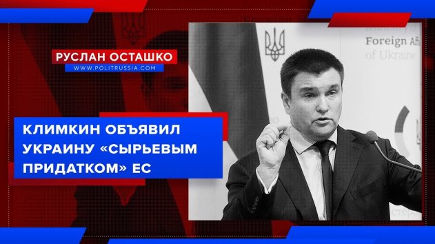 Климкин объявил Украину сырьевым придатком ЕС (Руслан Осташко) - (видео)