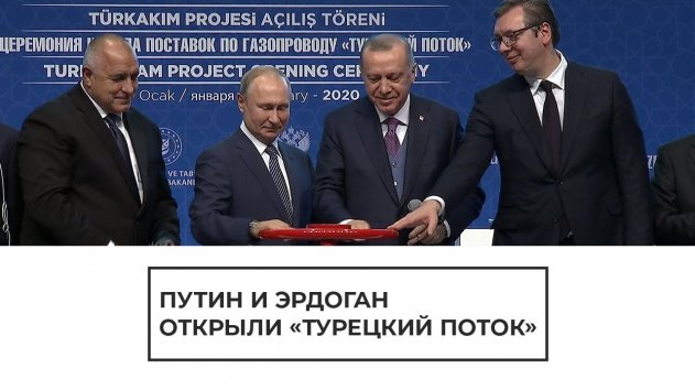Путин и Эрдоган открыли "Турецкий поток" - (видео)