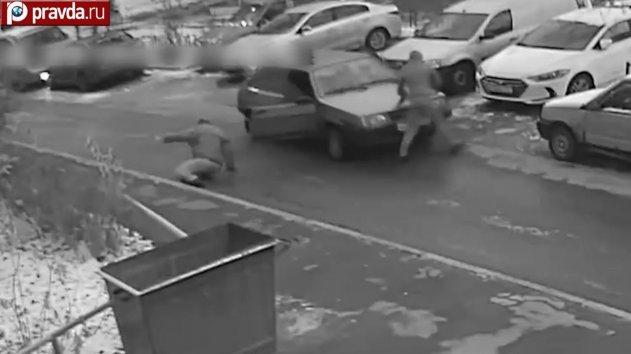 В Люберцах неизвестные в масках напали на местного жителя - (видео)