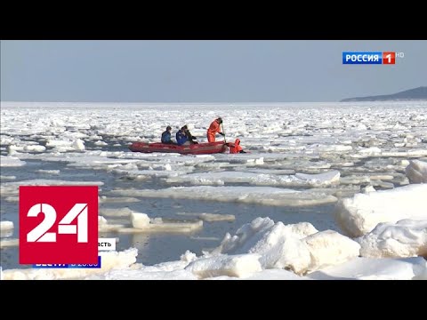 "На краба поехали": операция по спасению рыбаков на Сахалине длилась 5 часов - Россия 24 - (видео)