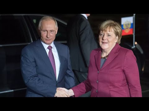 Встреча Путина и Меркель - (видео)